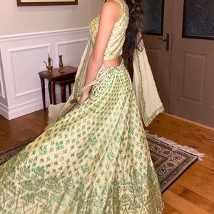 Green Indian Lehenga